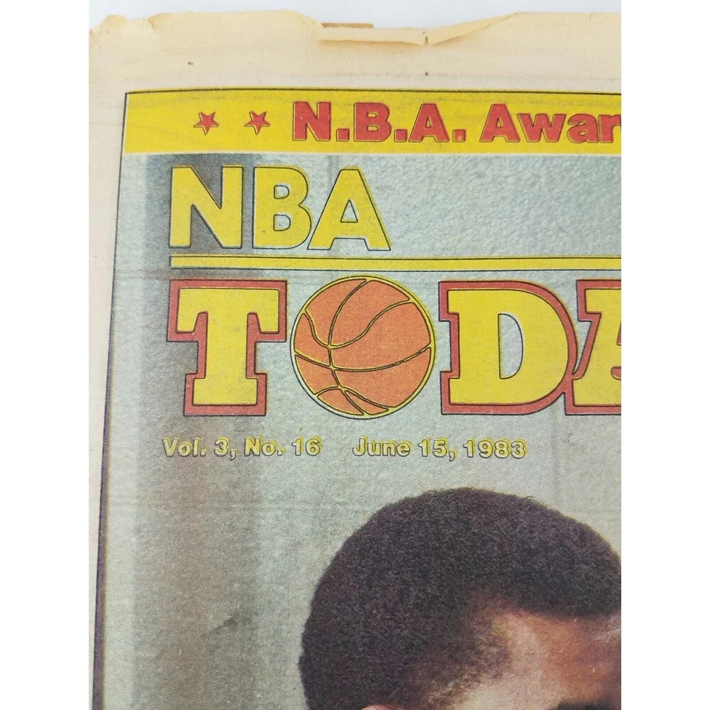 VTG 1983 NBA Today Newspaper Magazine Basketball Lakers MAGIC Spurs 80s RARE